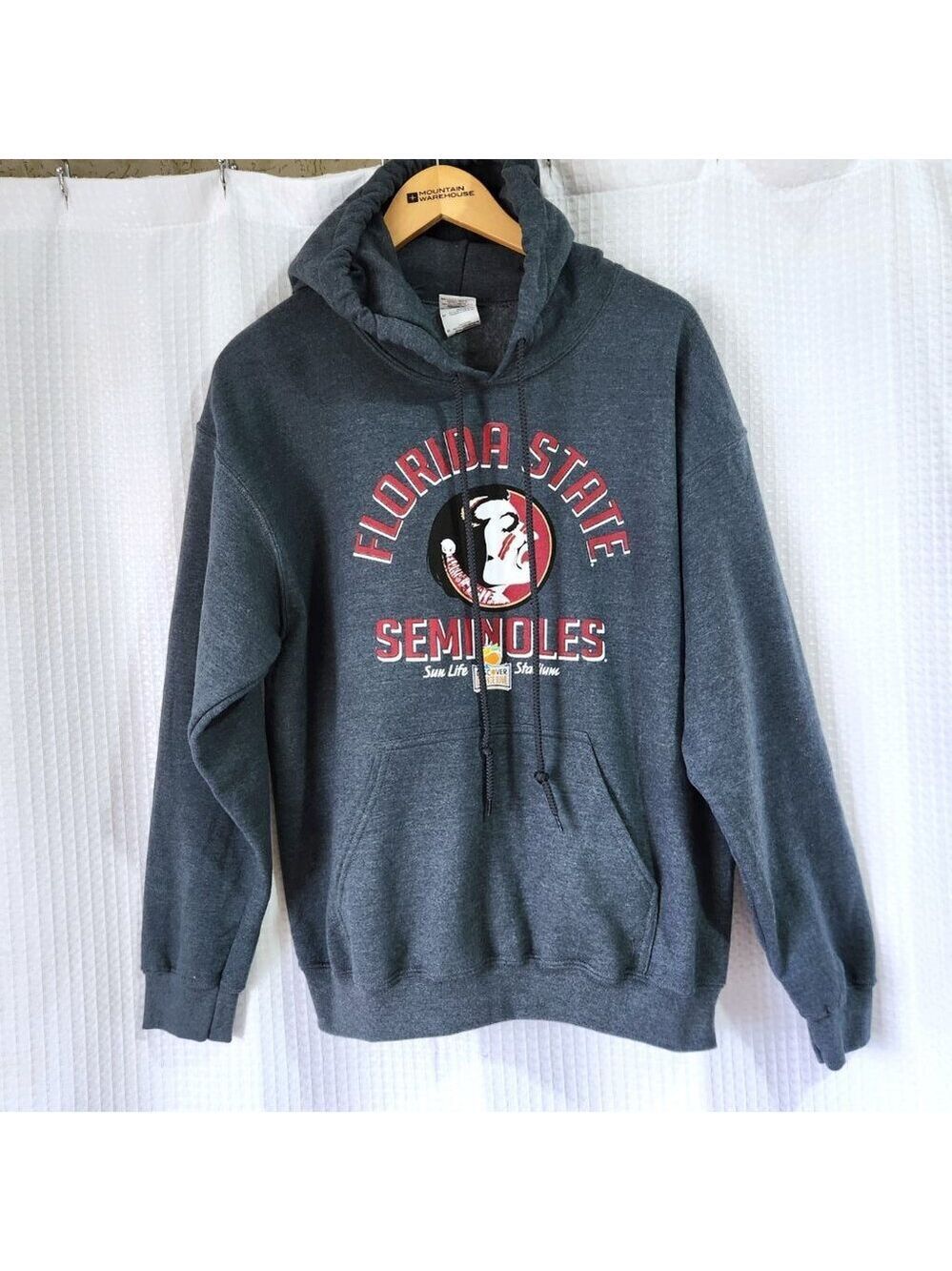 Florida State Seminoles Hoodie Unisex Med. Long Sleeve Pullover Orange Bowl